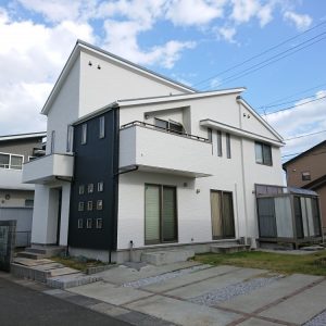 名取市で断熱塗装した住宅